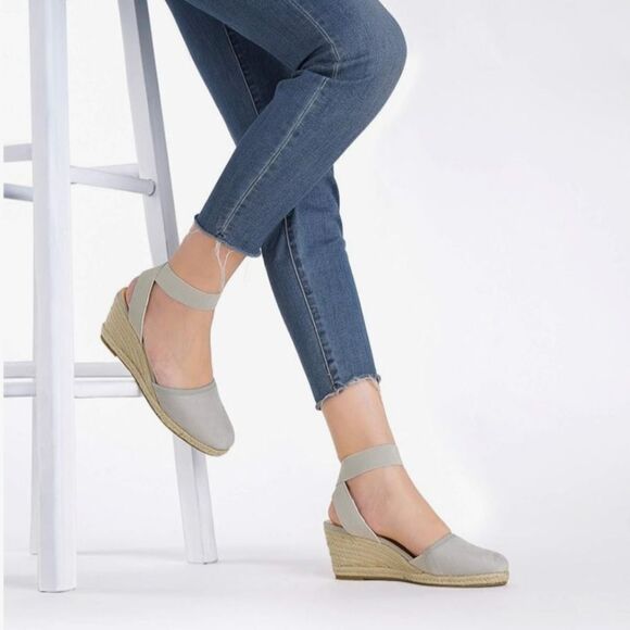 Espadrille Wedge Sandals - Worn Once - Picture 1 of 7